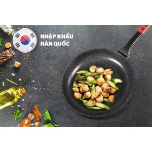 Chảo đúc siêu bền đá đáy từ Sunhouse SHGAFP30M 30cm