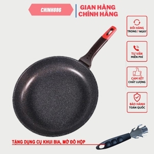 Chảo đúc siêu bền đá đáy từ Sunhouse SHGAFP28M 28cm