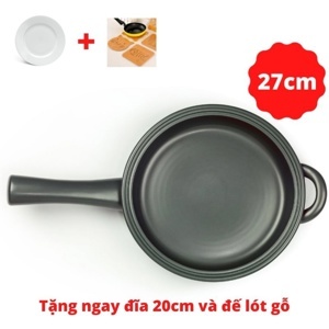 Chảo dưỡng sinh có tay cầm 27 cm