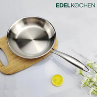 Chảo Edelkochen Plus 3 lớp đáy size 24cm chất liệu inox 304 - Bảo hành chính hãng 2 năm