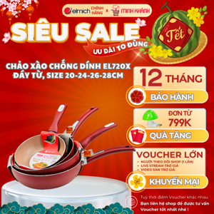 Chảo chống dính đáy từ Elmich EL7105-28cm