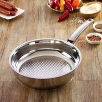 🇩🇪CHẢO FISSLER CRISPY STEELUX PREMIUM CAO CẤP 28cm- MADE IN GERMANY THÉP KHÔNG GHỈ 18/10 BỀN ĐẸP