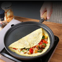 Chảo gang bánh xèo Chảo gang chống dính đa năng chảo rán chống dính size 20cm giá rẻ dùng cho mọi loai bếp