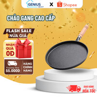 Chảo Gang Chống Dính, Chảo Đổ Bánh Xèo, Chảo Rán Chống Dính Size 26cm Dùng Cho Mọi Loại Bếp