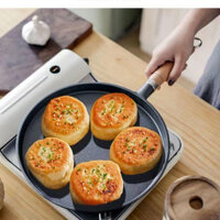 Chảo Gang Chống Dính Làm Bánh Bánh Xèo, Chảo Rán Chống Dính Size 20cm Dùng Cho Mọi Loại Bếp