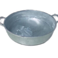 CHẢO GANG ĐÁY BẰNG ( ĐÁY CẠN ) ĐÚC NGUYÊN KHỐI THỦ CÔNG LÀNG NGHỀ SIZE 45*10CM