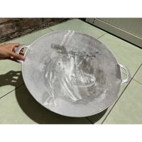 Chảo gang đáy võng đúc thủ công size 46cm-dùng chiên cơm,xào nấu thức ăn