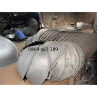 Chảo gang đúc sz to 70-80cm, chất liệu gang 100%, siêu bền