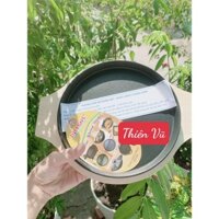 Chảo gang không dính 20cm dùng làm bò né, thịt nướng, bánh xèo, Chảo gang tròn không dính Vạn lợi