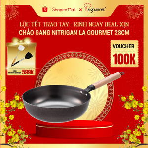 Chảo gang La gourmet Nitrigan 28cm 347701