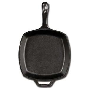 Chảo gang Lodge - 26cm, hình vuông đáy bằng