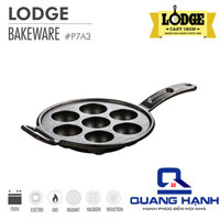 Chảo gang Lodge nướng bánh khọt 7 lỗ đường kính 23 cm