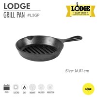 Chảo gang nướng Lodge có rãnh 16.51cm