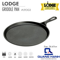 Chảo gang nướng Lodge lòng bằng 26.67 cm