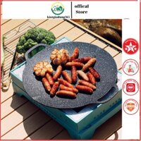 Chảo Gang Nướng Thịt Chống Dính, Hợp Kim Gang Dùng Cho Bếp Gas Và Than Hoa, Tiện Lợi, Nhanh Chóng