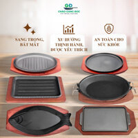 Chảo Gang Nướng Thịt Chống Dính