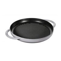 Chảo gang Staub PURE GRILL GREY 26