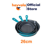 Chảo gang tráng men Oceno 26cm, chảo gang bếp từ