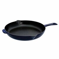 Chảo gang tròn Staub màu xanh đen 30cm