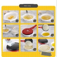 Chảo Hai Mặt Chảo Điện Mini Pancake Chảo Điện Gia Đình Chảo Nóng Lò Xo Tự Động Bánh Chiên Máy
