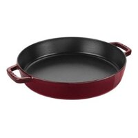 Chảo hai quai Staub màu đỏ lựu 33cm (B)