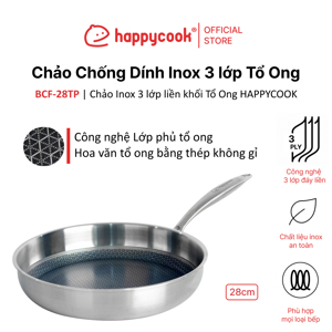 Chảo Happy Cook Black Cube BCF-28TP 28cm