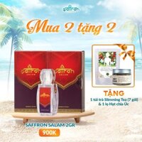 [Chào Hè 2024] Saffron/Nhuỵ Hoa Nghệ Tây SALAM 2Gr, tặng 1 túi trà Slimming Tea 7 gói x 1 lọ hạt Chia Úc