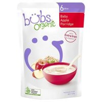 Cháo hữu cơ   Bubs Organic Baby Apple Porridge 125g (6th+)