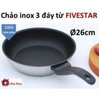 Chảo inox 3 đáy FIVESTAR - 26cm