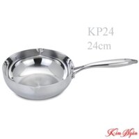 CHẢO INOX 3 LỚP ĐÚC LIỀN KHỐI MIỆNG RÓT KALPEN ZENGER SIZE 24CM