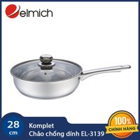 Chảo Inox 304 Komplet Elmich EL3139 (28cm) Chính Hãng [bonus]