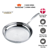 Chảo inox 5 lớp đúc liền Scanpan Fusion5 dùng bếp từ 26cm, an toàn với máy rửa bát - 74002600