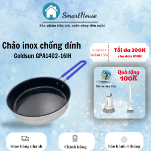 Chảo inox chống dính Goldsun GPA1402-16IH