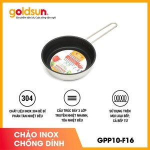 Chảo inox chống dính Goldsun GPP10-F16