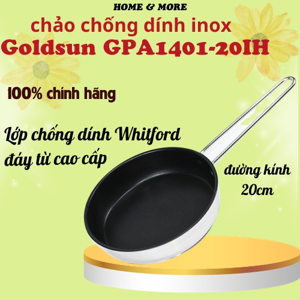 Chảo inox chống dính Goldsun GPA1401-20IH