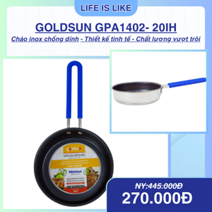 Chảo inox chống dính Goldsun GPA1402-20IH