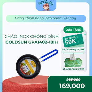 Chảo inox chống dính Goldsun GPA1402-18IH