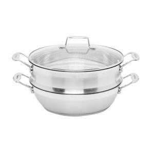 Chảo inox  kèm xửng hấp Scanpan Impact 71122810 - 28cm