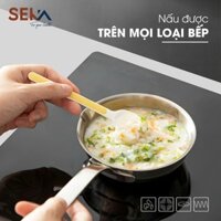 Chảo inox mini Seka 12cm inox nguyên khối cấu tạo 3 lớp, chống dính tự nhiên dùng được cho mọi loại bếp