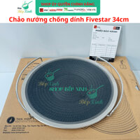 Chảo inox nướng chống dính Blackcube 3 lớp bếp từ Fivestar Plus FPCN34001 size 34cm , dùng được mọi bếp