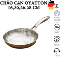 Chảo inox OYATTON size 16,20,26,28 cm, chảo inox chống dính 3 lớp OYATTON, chảo bếp từ, chảo OYATTON