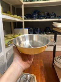 Chảo inox phủ ceramic 16 x 4.2cm Edelkochen - Sunset Orange