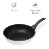 Chảo inox sâu chống dính đáy từ 24 cm Fivestar FSCL24IN004