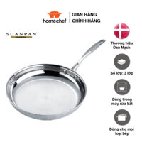 Chảo inox Scanpan Impact dùng bếp từ 28cm, thiết kế 3 lớp, dùng an toàn trong máy rửa bát - 71002800