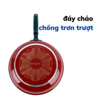 Chảo kim cương chống dính 28cm tay cầm cảm biến nhiệt thông minh Daelux DXF-D28HS Made in Korea