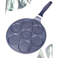 Chảo Làm Bánh Pancake , Chiên Trứng 7 Lỗ Hình Thú