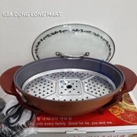 💥Chảo Lẩu Điện Đa Năng Shachu Công Nghệ Hàn Quốc Có Xửng Hấp, Bảo Hành 12 Tháng