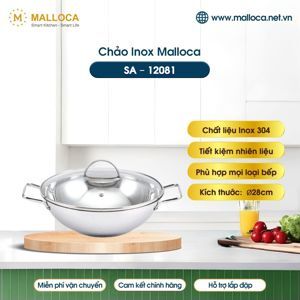 Chảo lẩu Inox cao cấp Malloca SA-12081