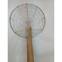 Chao lỳ vợt vớt thức ăn inox 304 bền đẹp