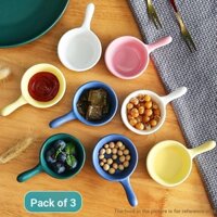 [Chảo Mini] [Chảo chống dính gia đình siêu nhỏ] Món ăn nhỏ bằng gốm sứ Bộ đồ ăn Nhật Bản Giấm Đĩa gia dụng Nước tương gia dụng Đĩa nhúng Đĩa ăn
